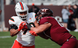 LSU has landed Virginia Tech transfer OL Braelin Moore (Photo: © Reinhold Matay-Imagn Images)